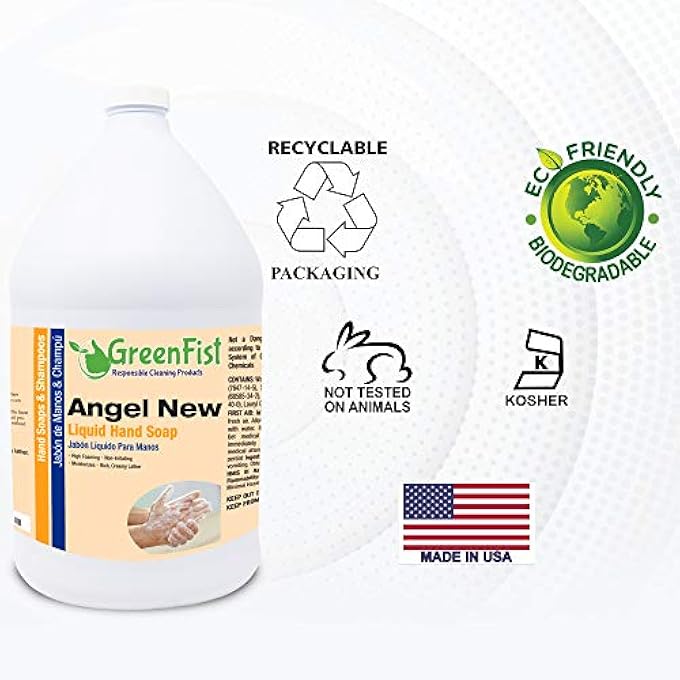 GreenFist LOTIONIZED HAND SOAP [ LIQUID GEL REFILL ] MADE IN USA, 128 OUNCE (1 GALLON) (CITRUS) - Image 5